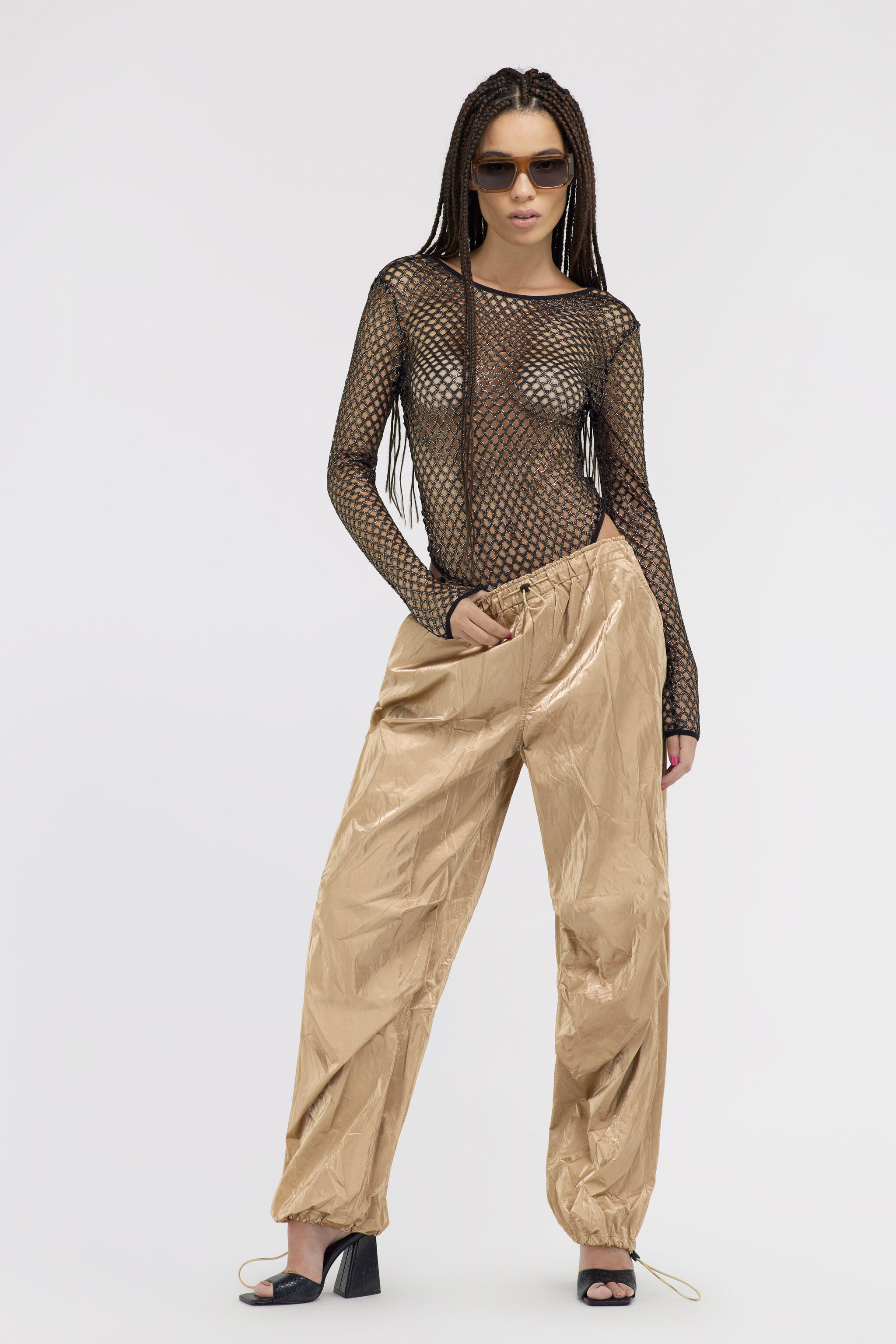 JC Just Cavalli trousers Gold SFT008-SF831