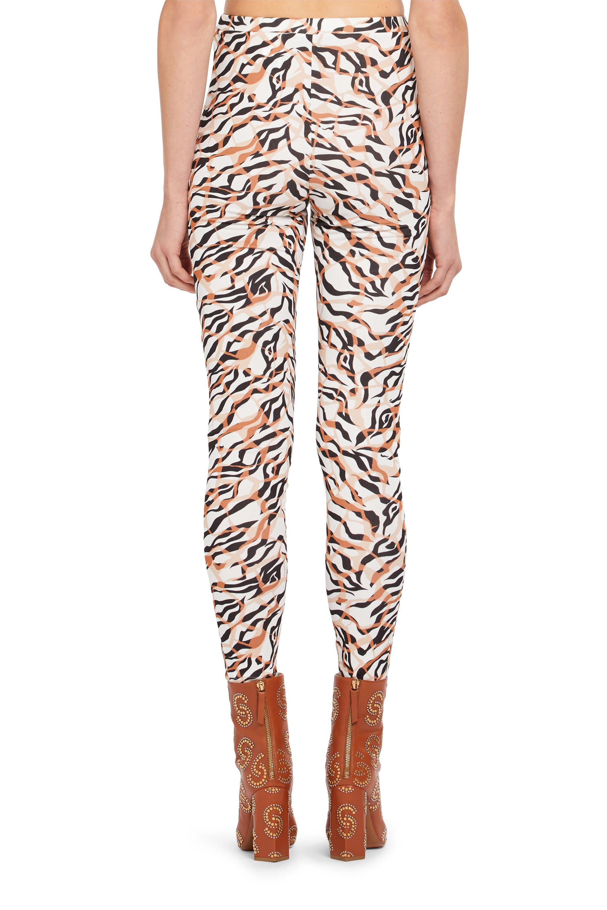 RC Legging à imprimé Micro Tiger Twiga Blanc IWT208-7HR37