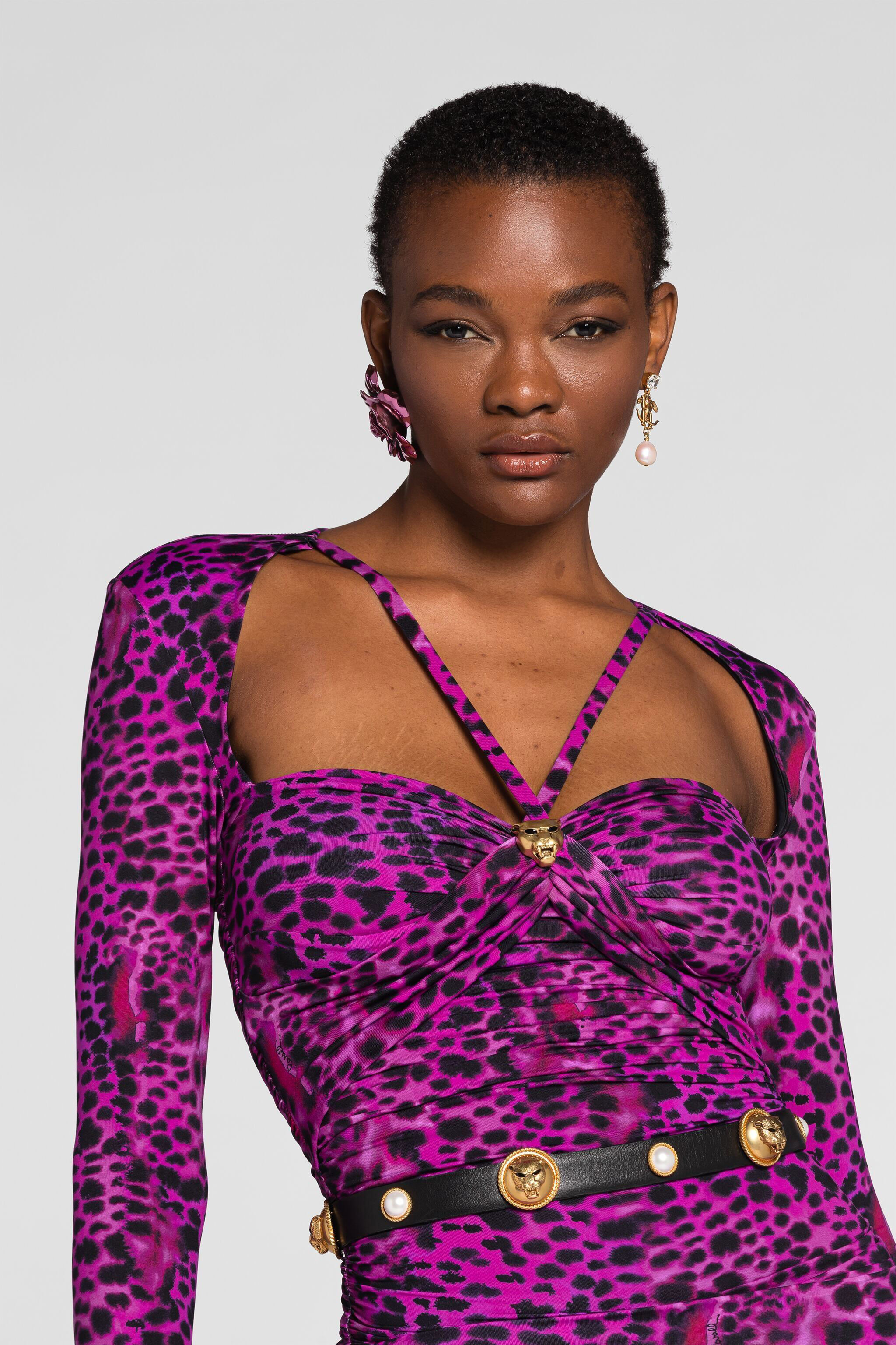 RC Langarm-Top Mit Murena-Print Lila QKT639-LNF50