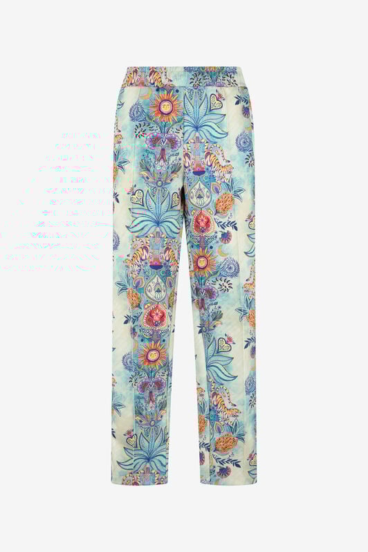 JC Hose mit Tropical Garden-Print 217 AZZURRO + 582 AR WFT001-WF002