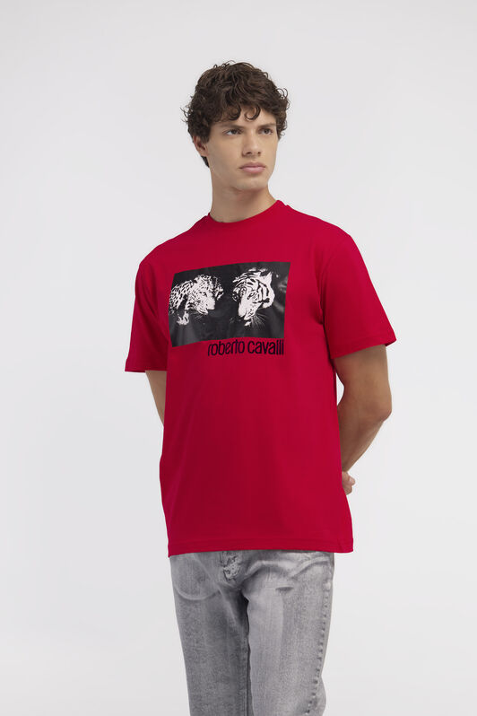 RC T-shirt with Jaguar logo and print RC T-shirt with Jaguar logo and print Red NOT60C-JD060