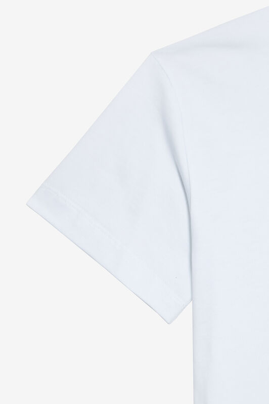 JU Optical White T-Shirt with RC Monogram in Rhinestones OPTICAL WHITE VJT10G-JD001