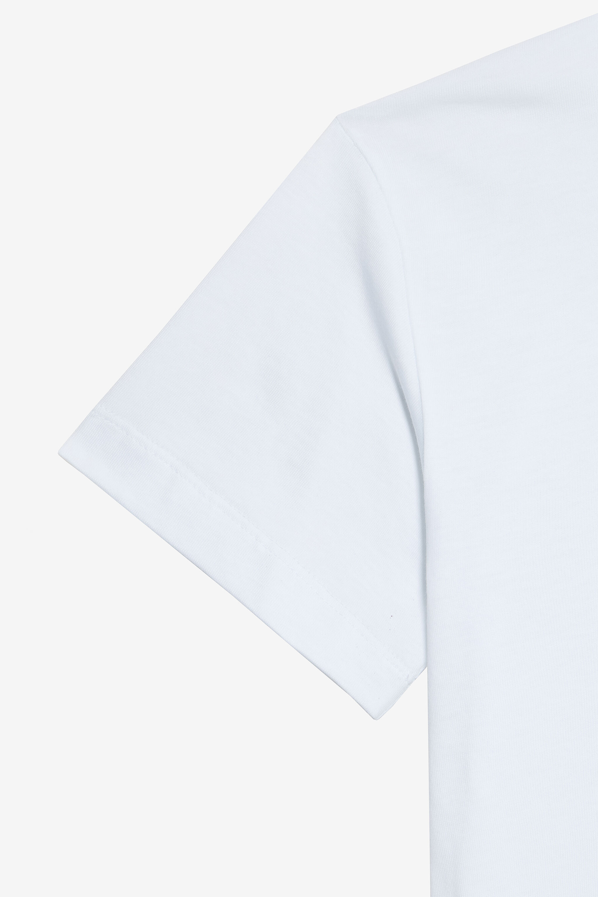 JU Optical White T-Shirt with RC Monogram in Rhinestones OPTICAL WHITE VJT10G-JD001