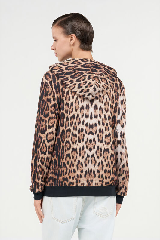 RC Leopard Print Sweatshirt JAGUAR QOT66B-2OG34