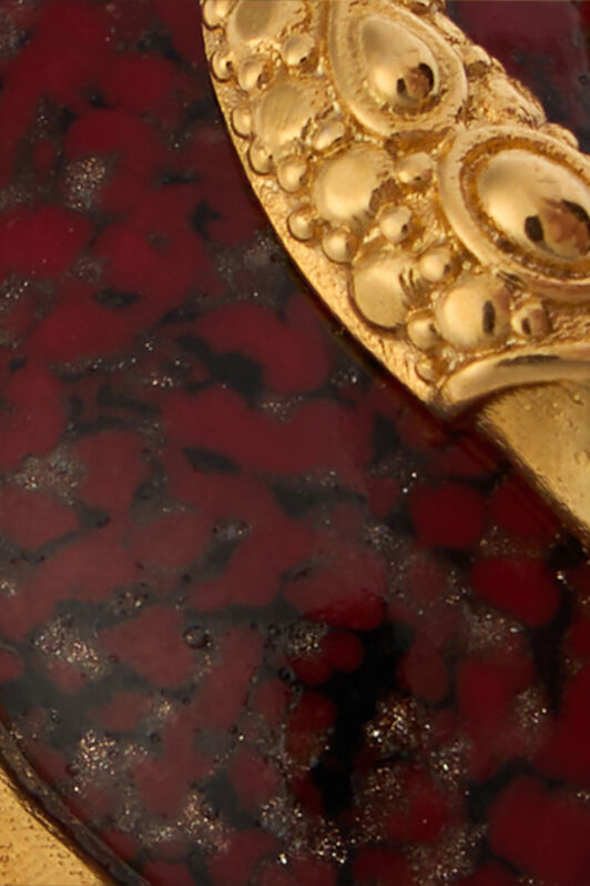 RC Gold Cocktail Ring with Ruby Stone ORO/RUBINO VWG003-AM081