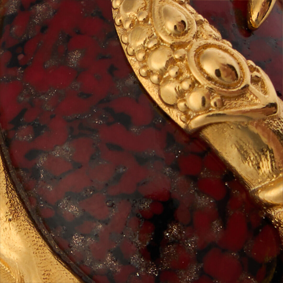RC Gold Cocktail Ring with Ruby Stone ORO/RUBINO VWG003-AM081