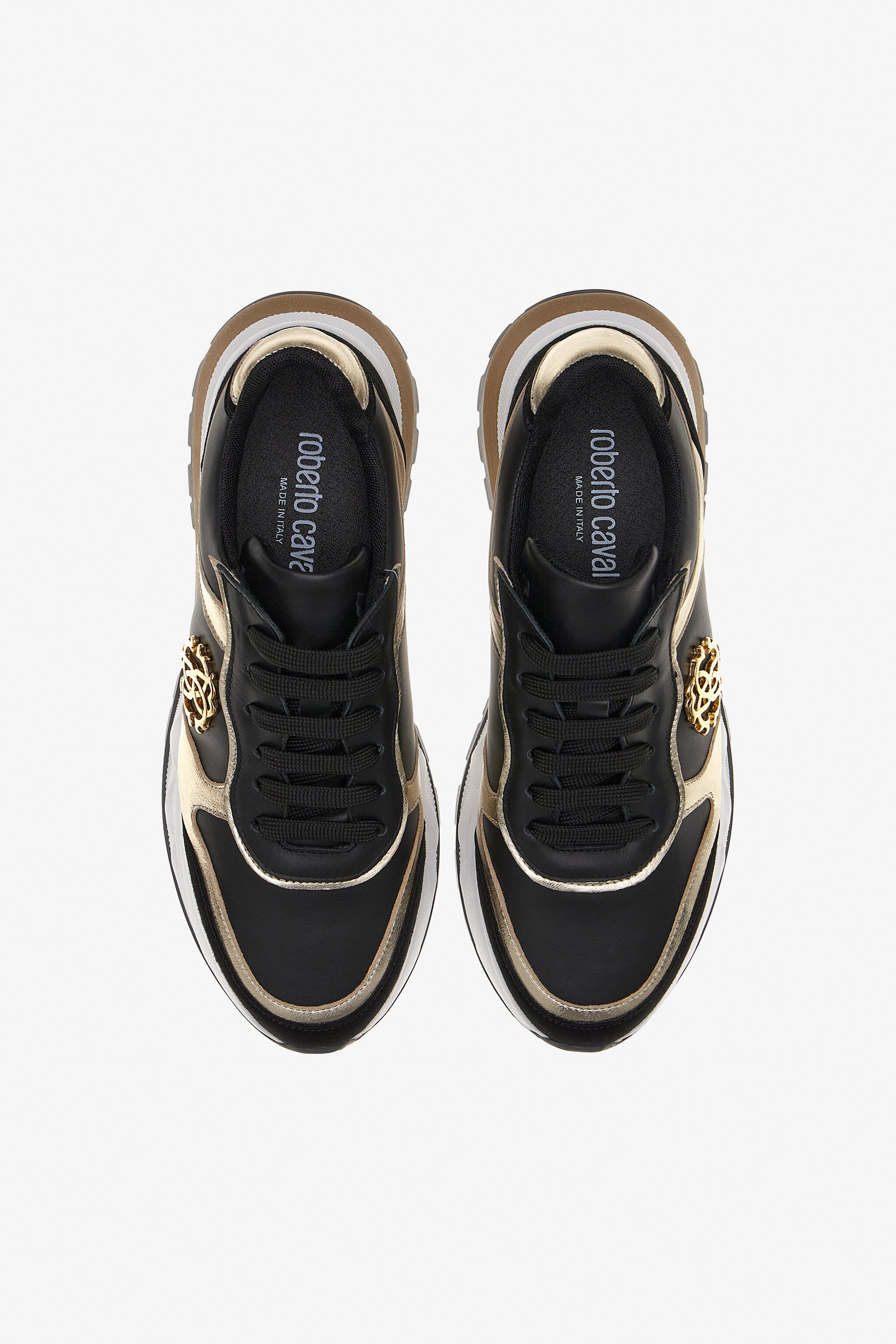 RC RC logo sneakers Black/gold NOS00D-PNO01