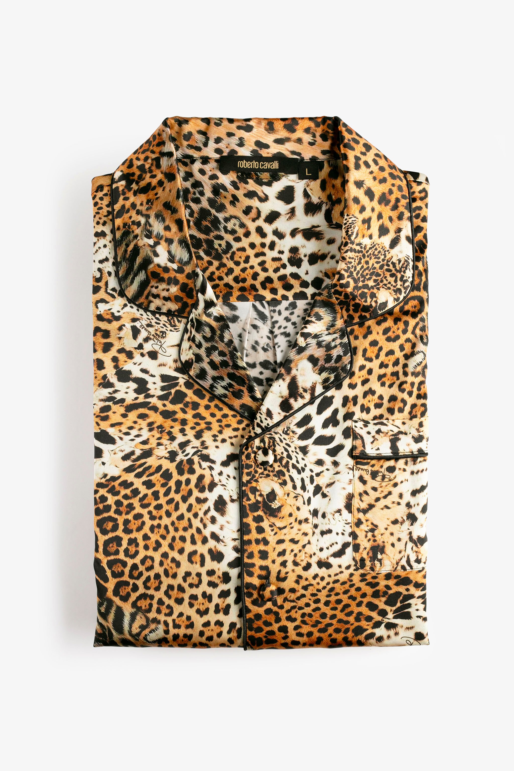 HO Seidenschlafanzug mit Jaguar Skin Print JAGUAR SKIN VALH08-IH017