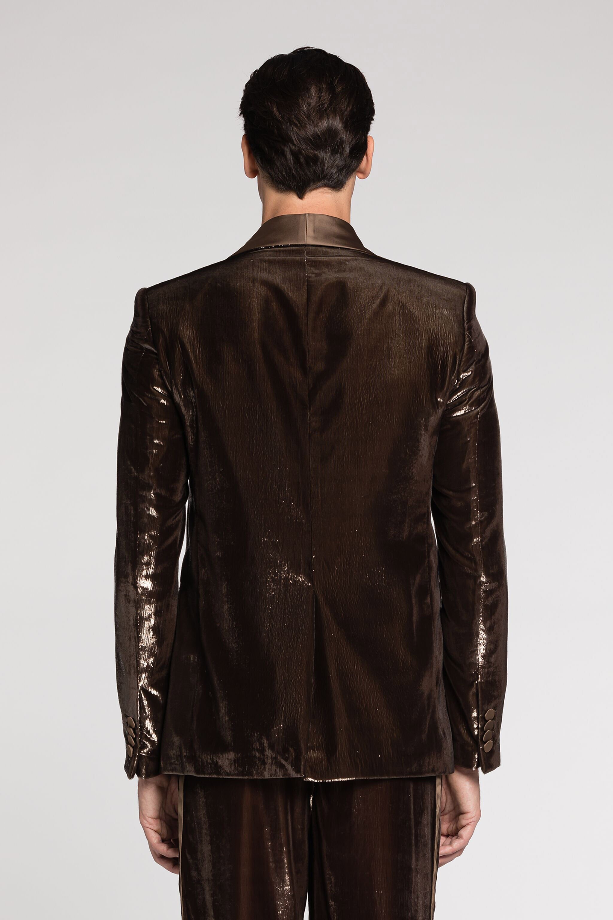 RC Single-Breasted Blazer Dark brown RRT450-8R010