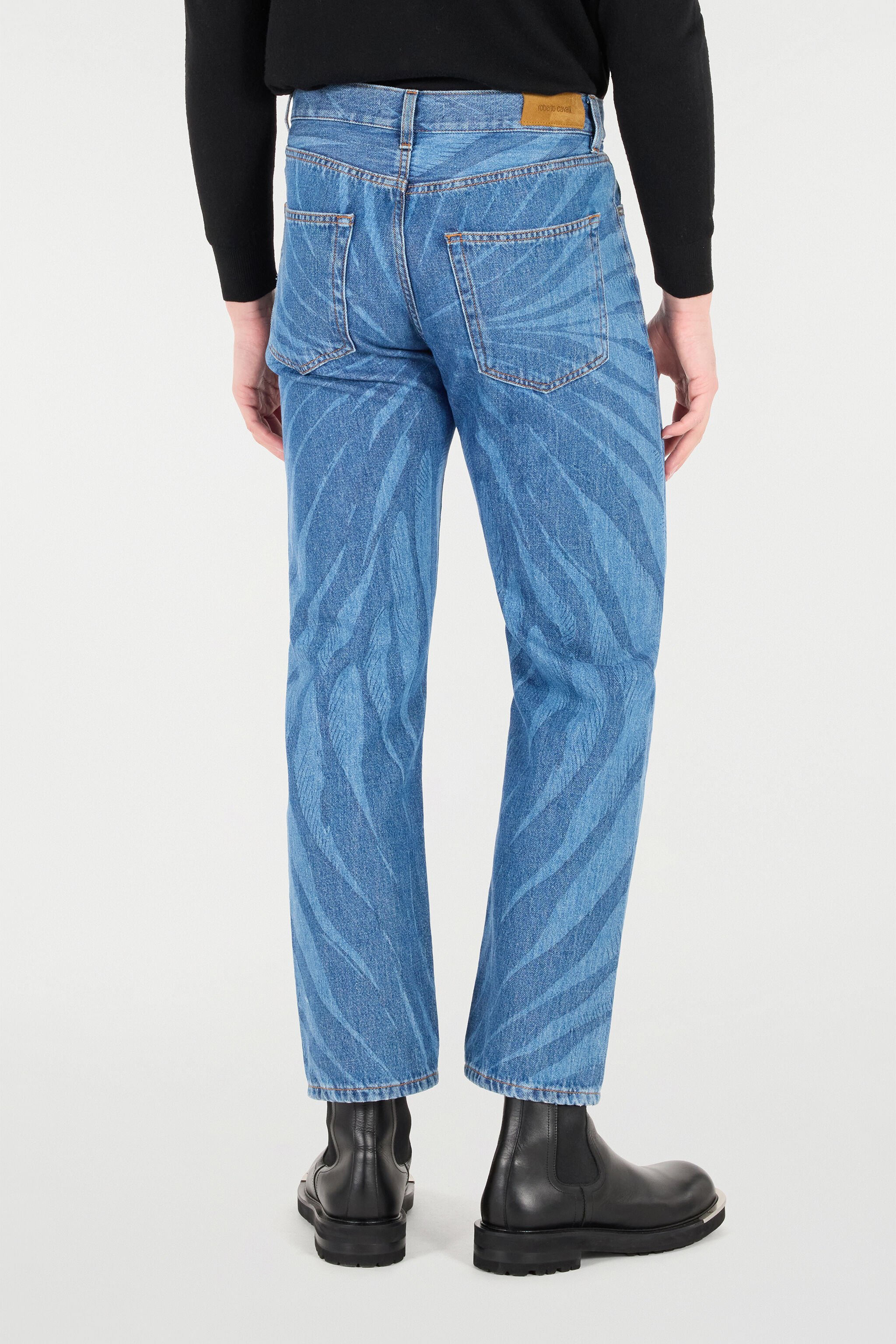 RC Jeans in patterned denim Blue TRJ215-VT001