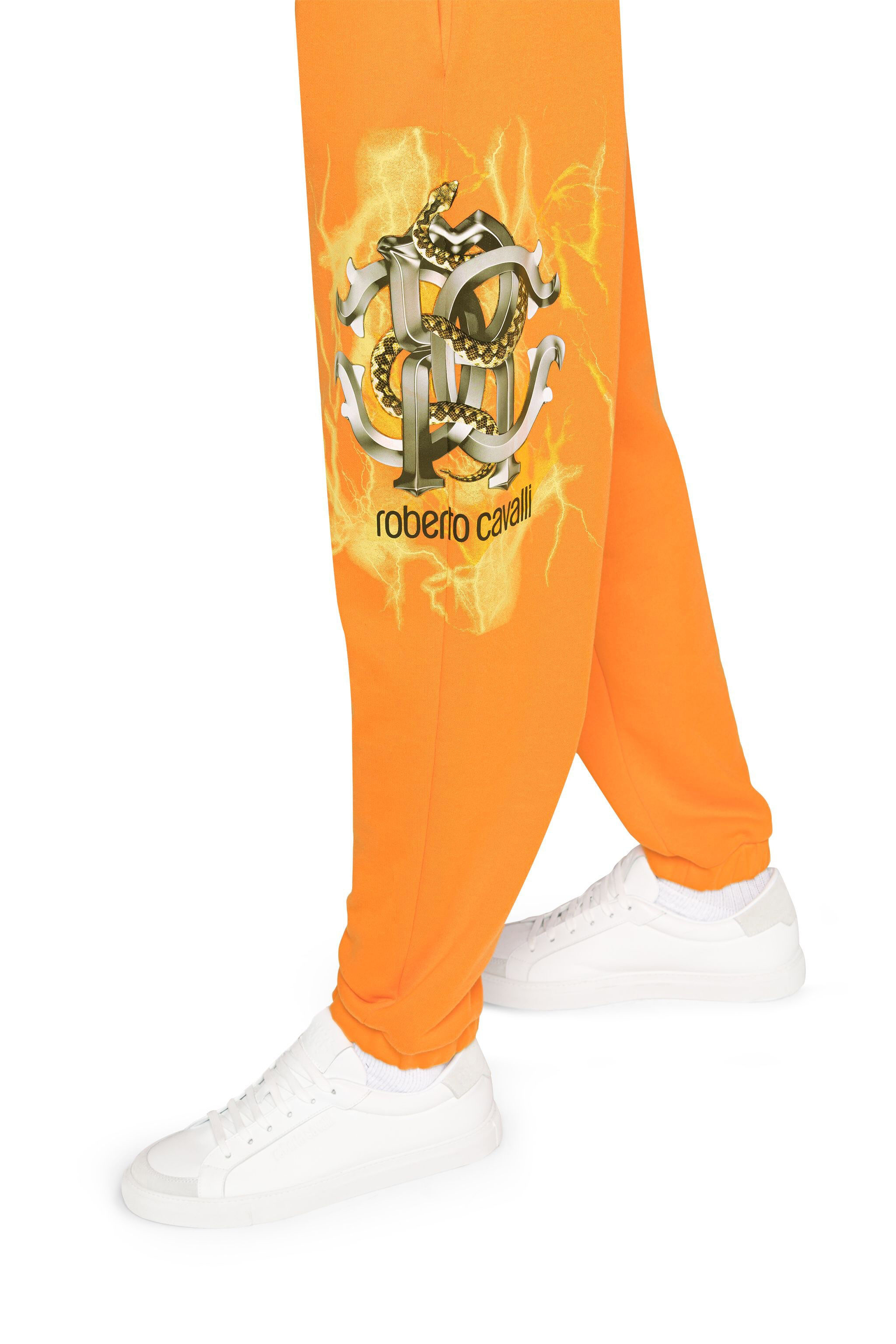 RC RC Monogram Lightning-Print Sweatpants Arancione IS7210-CF050