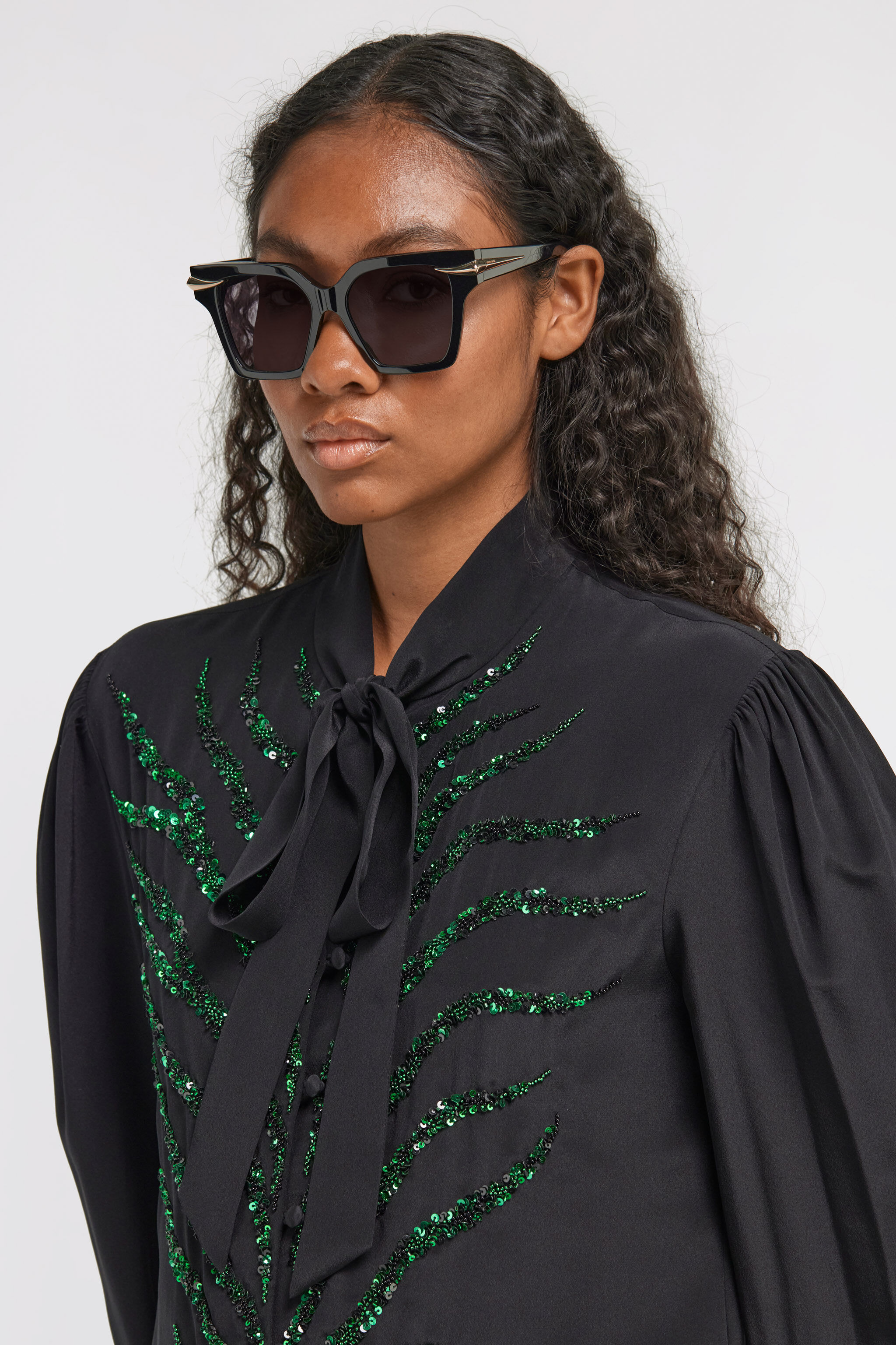 RC Roberto Cavalli Sunglasses Fang Collection Black PD1314-PD180