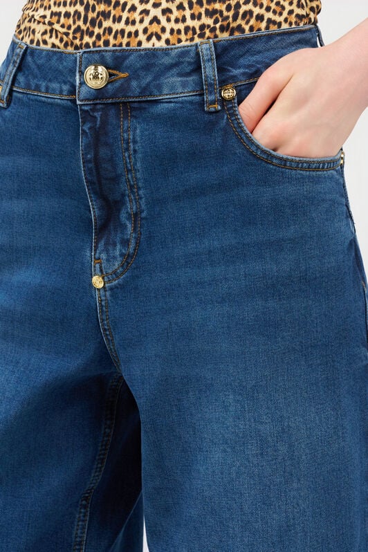 RC Blue Jeans Trousers with Monogram RC DARK BLUE QOJ207-DLO08