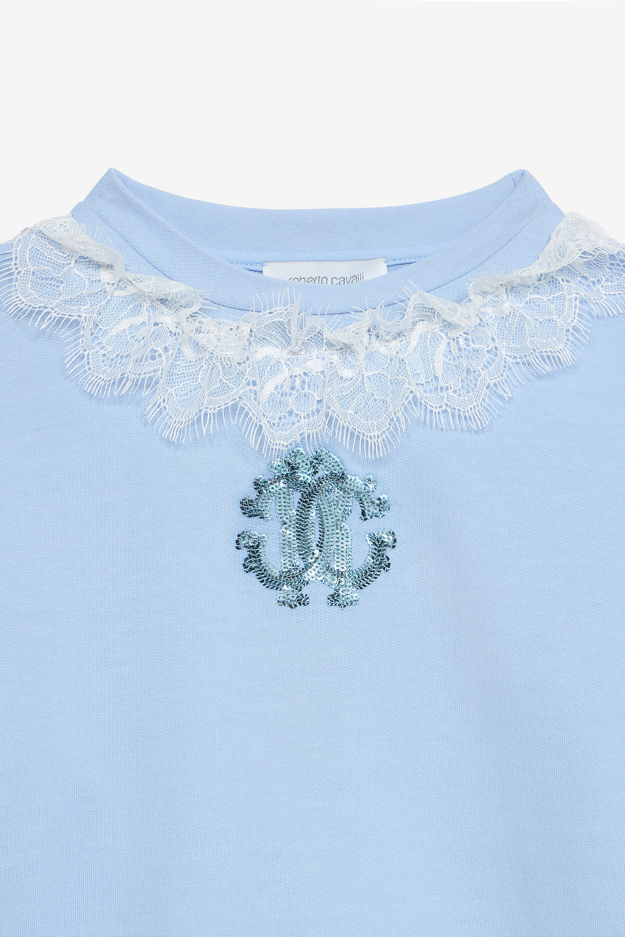 JU Sweatshirt With RC Monogram Light blue UJT66E-CF050