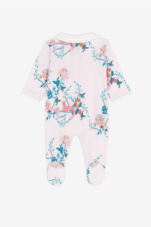 JU Completo con stampe floreale e Leopard Rosa RJT827-JFG81