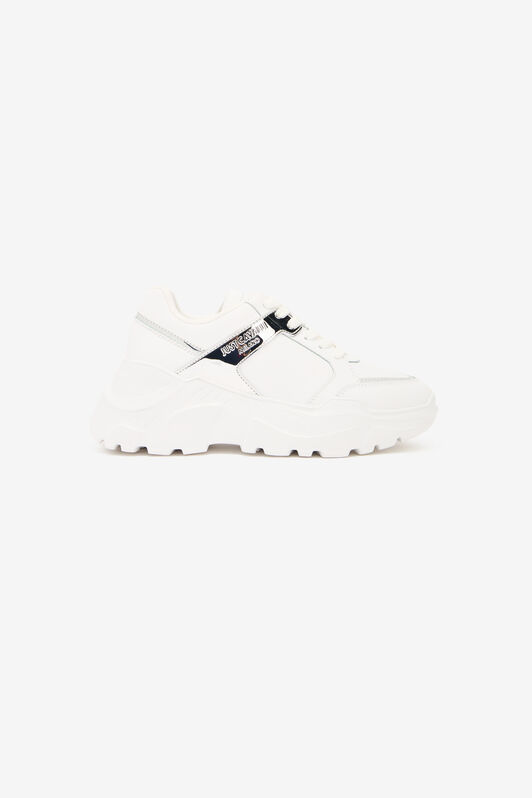 JC Sneakers Con Inserti Specchiati Bianco/Argento UFS038-UF360