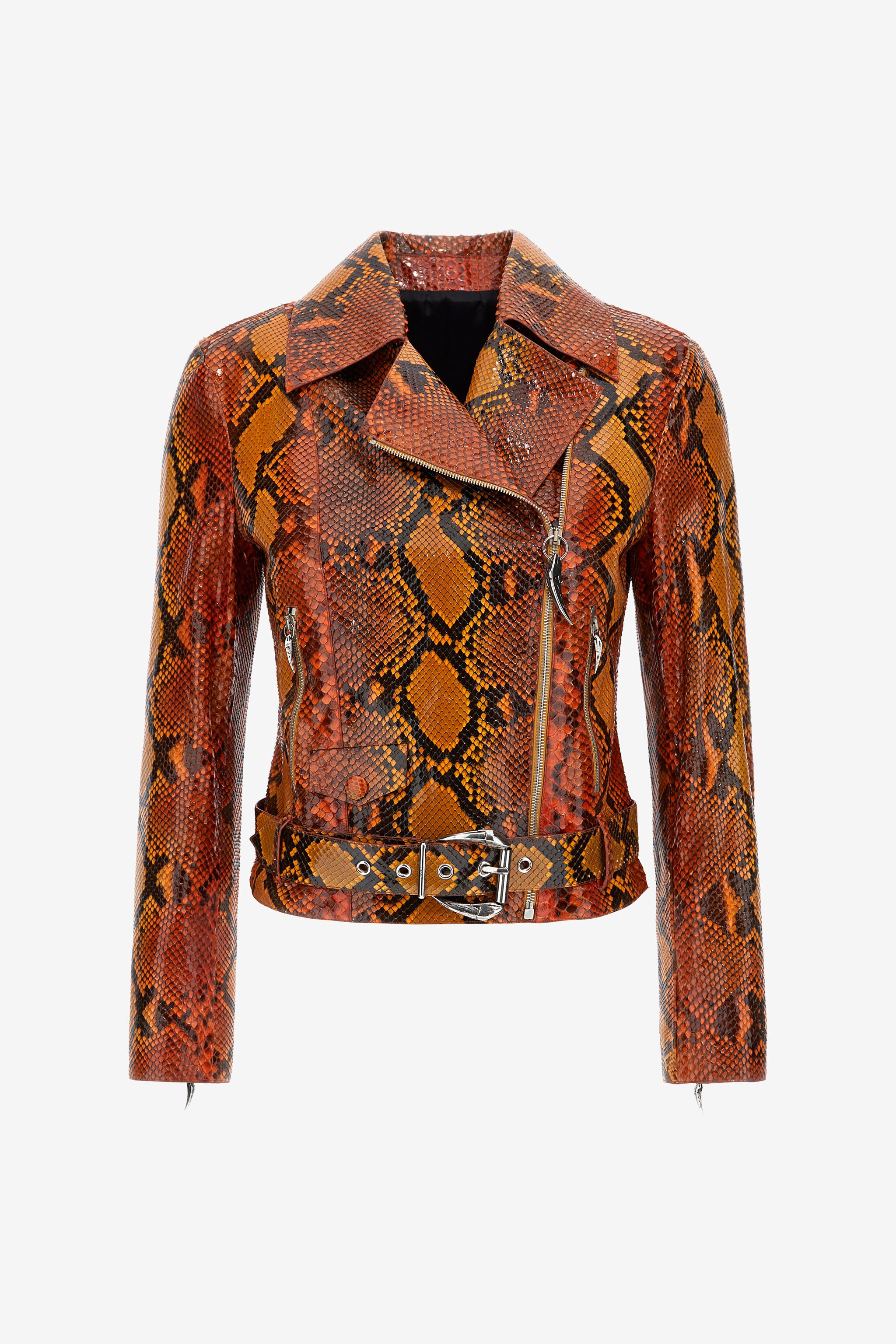 RC Giacca in pelle di serpente Arancione RKP802-UC011