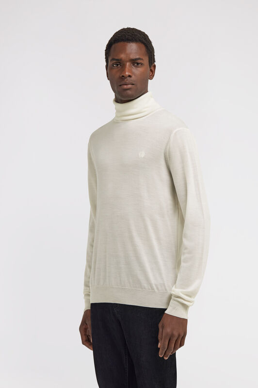 RC Regular Turtleneck Sweater White SRM621-MA006
