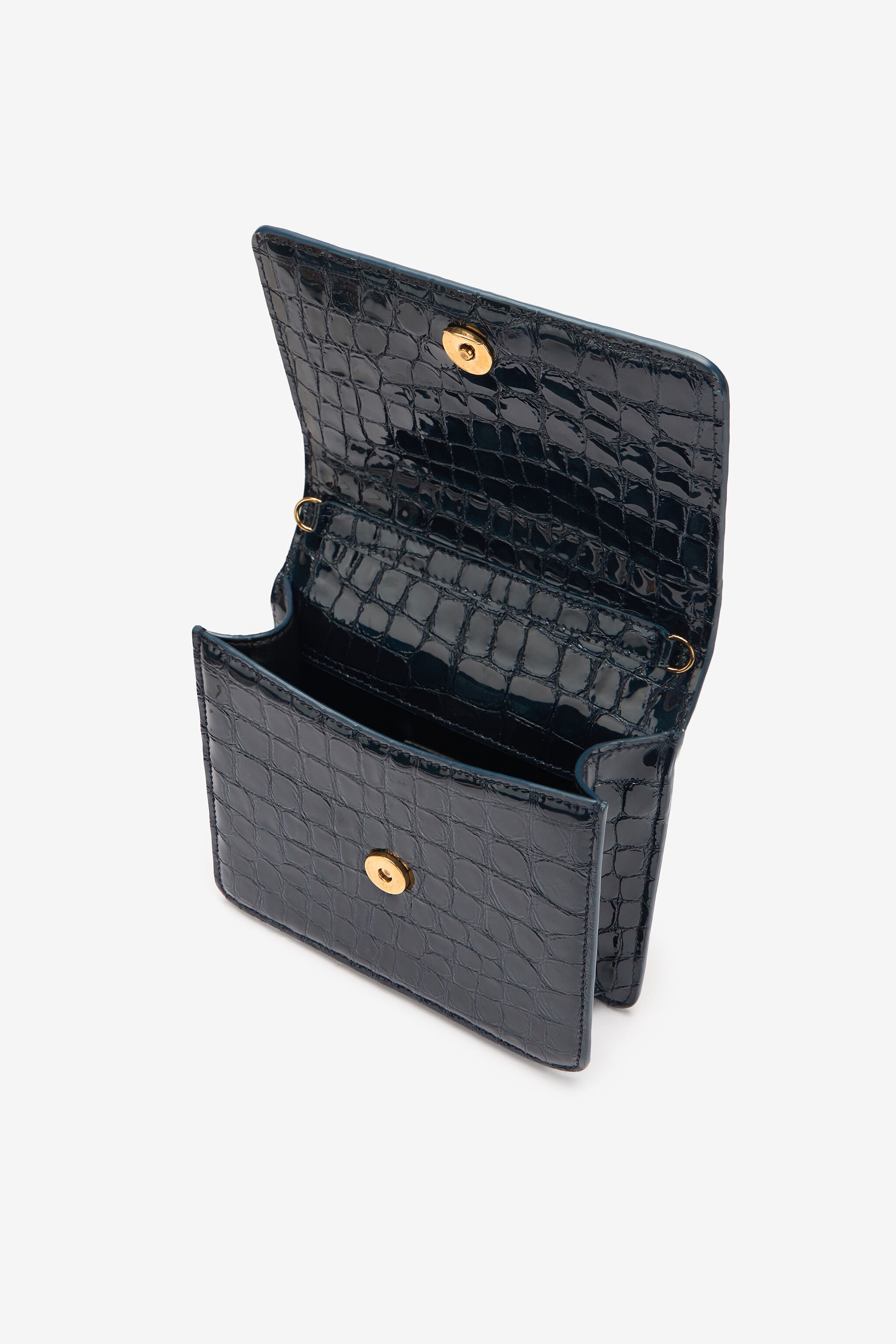 RC Crocodile-Print Roar Bag Dark blue SKB023-PZE01