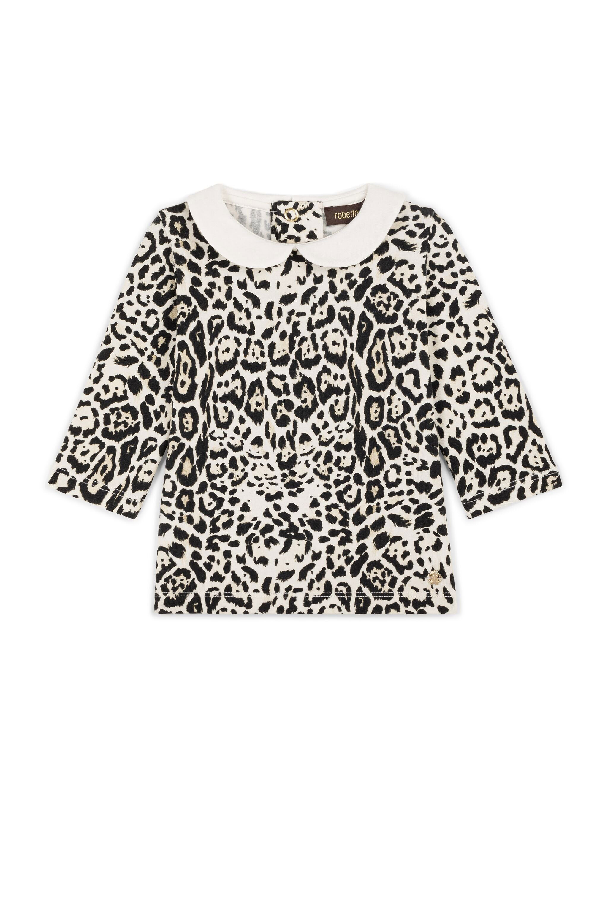 JU Leopard-Print Top Light brown FJN081-ITCW0