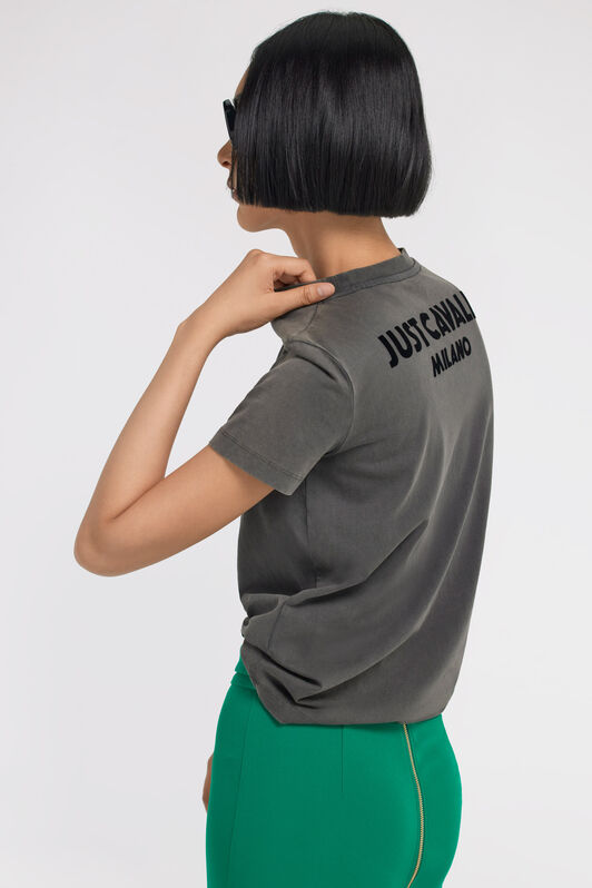 JC Just Cavalli T-shirt Dunkelgrau TFT099-TF155