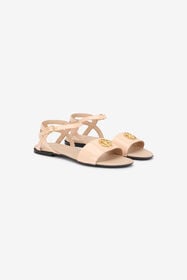 ${brand} Sandalo Nude In Vernice Con Monogram RC ${colorDescription} ${masterID}