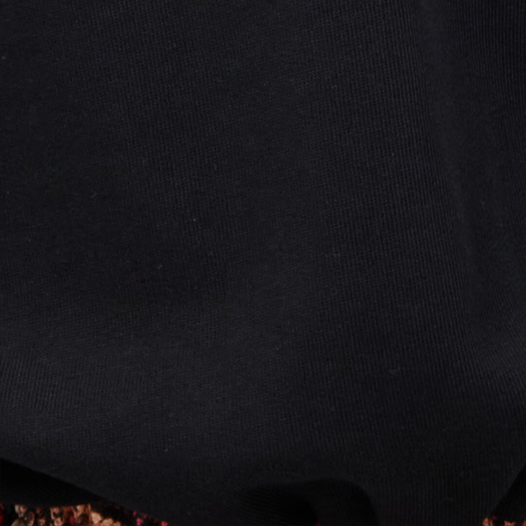 JC Cotton Sweatshirt With Python Band 899 BLACK + 576 EMBE UFS004-UF195