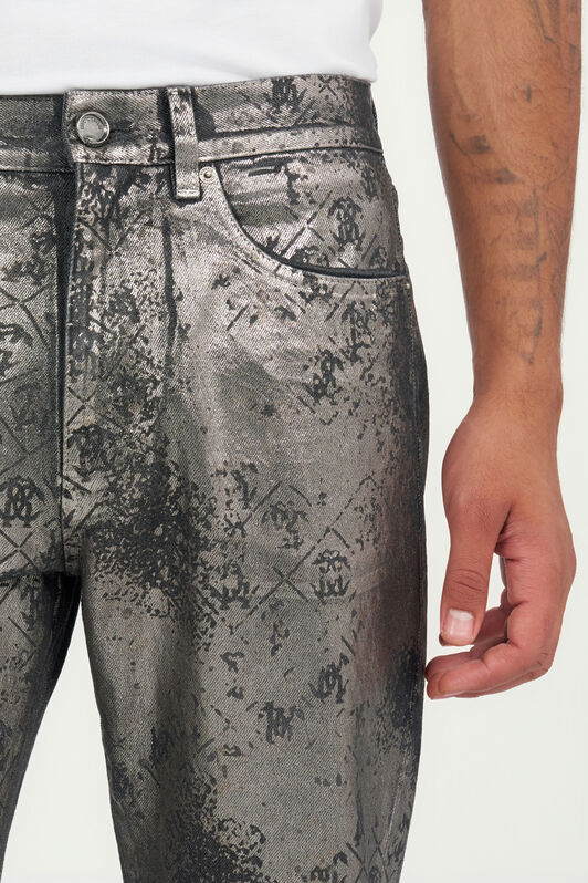 RC Monogram Print Jeans RC Monogram Print Jeans BLACK WRJ205-DN012