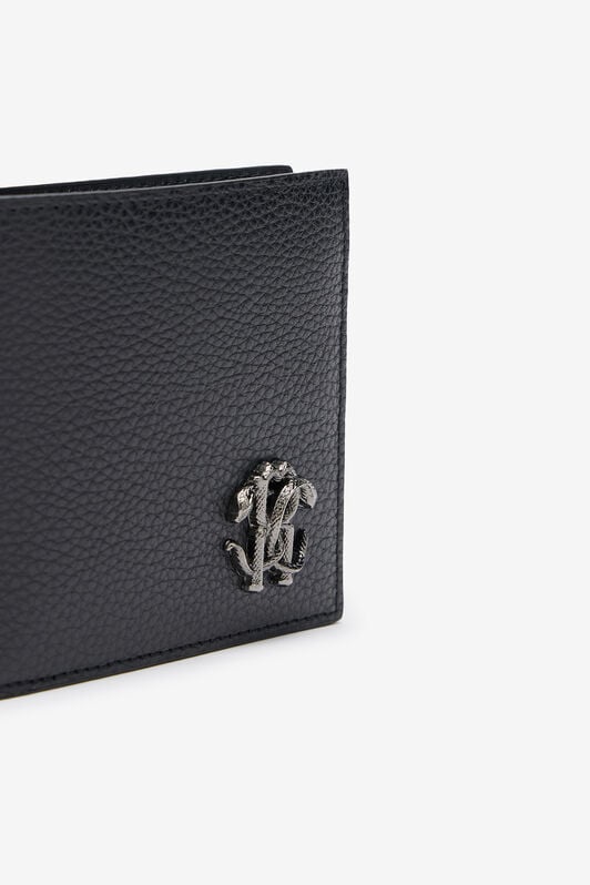 RC Schwarze Brieftasche mit Monogram RC BLACK QOA00A-PZO37