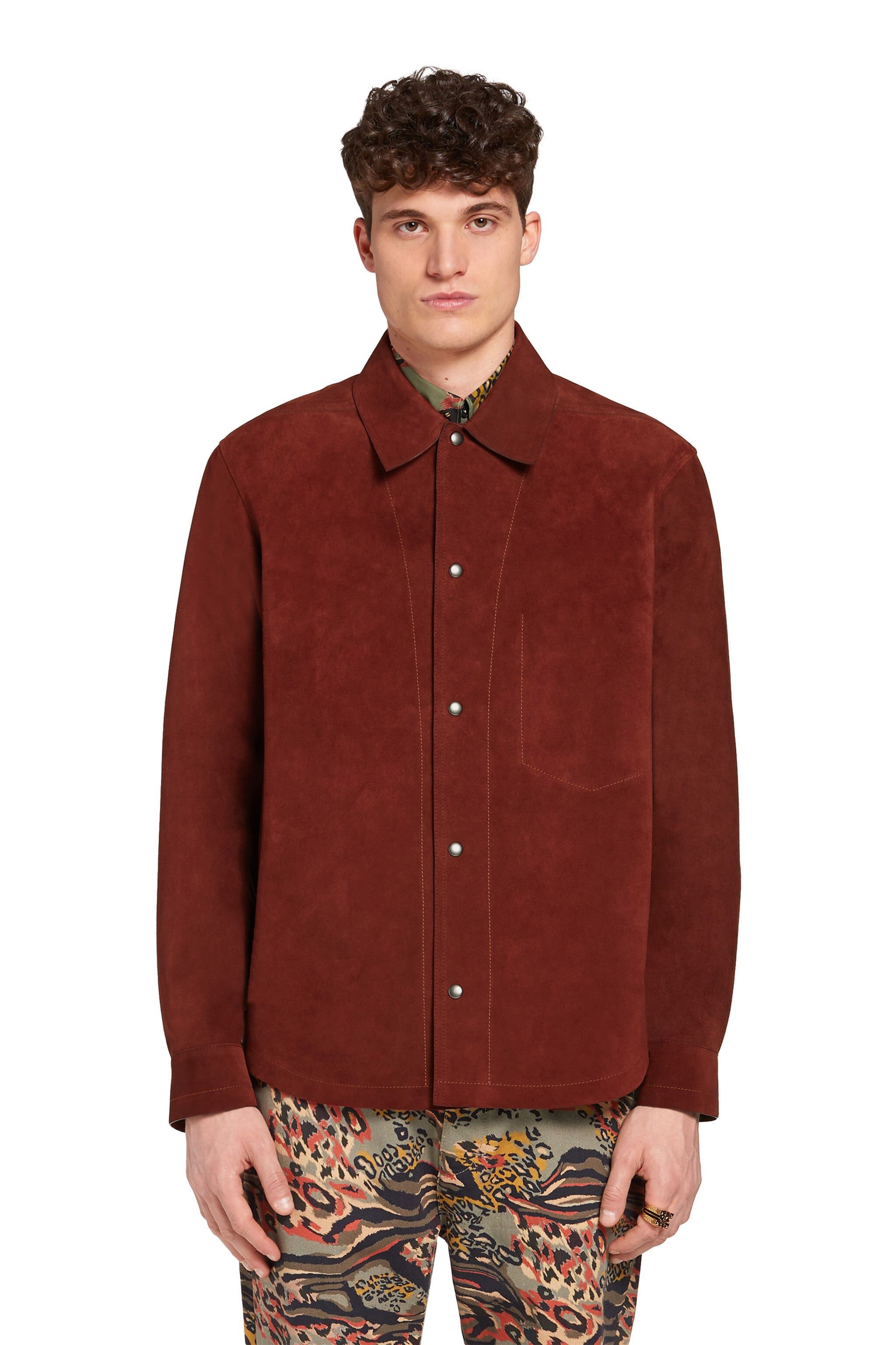 RC Veste en cuir à boutons pression SIENNA INP745-PT022