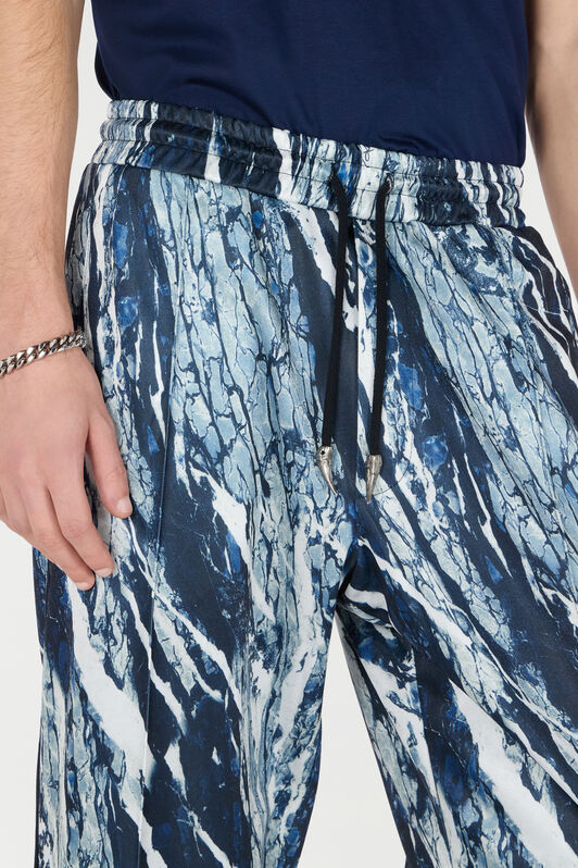 RC Sporthose mit Print Marble Dunkelblau URT25A-2QN22