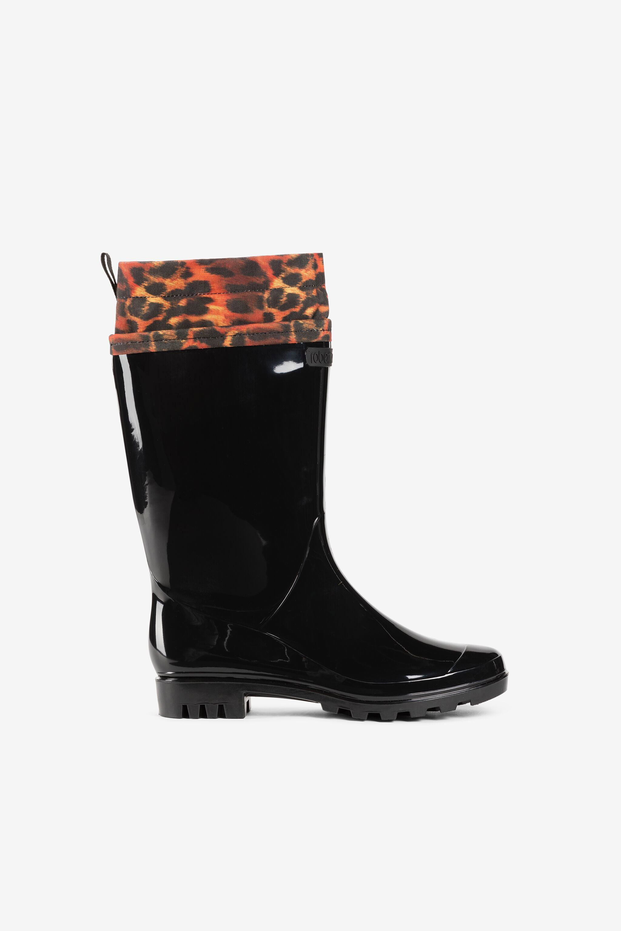 RC Cheetah-Print Boots Black JSS001-AB076