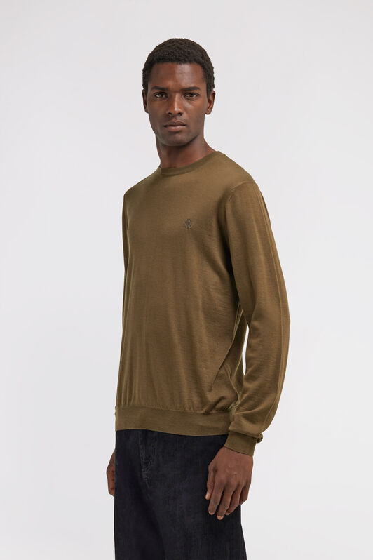 RC Crew Neck Logo Sweater Brown SRM620-MA006