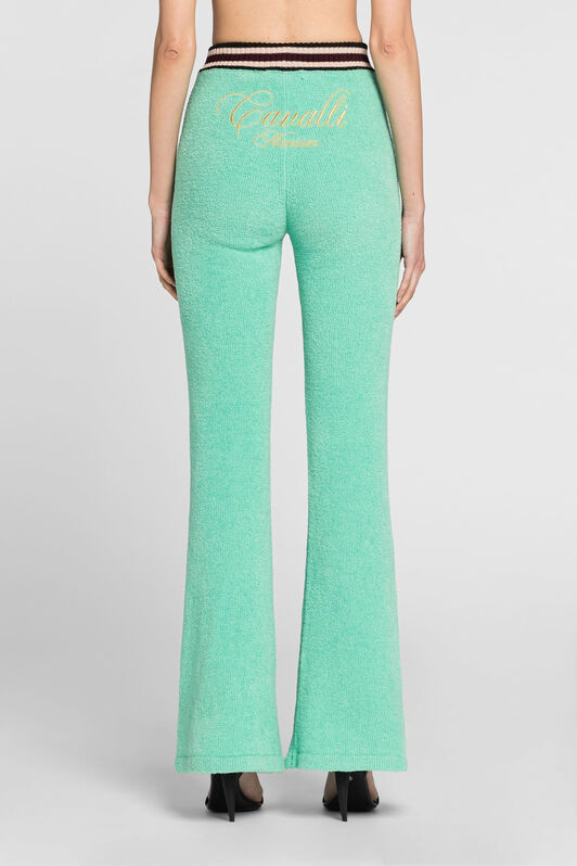 RC Pantalón de chándal acampanado con logo bordado Azul claro OKM210-MR001