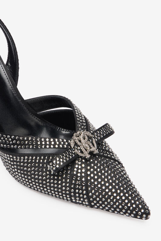 RC Slingbacks With Rhinestones Black UKS010-SE390