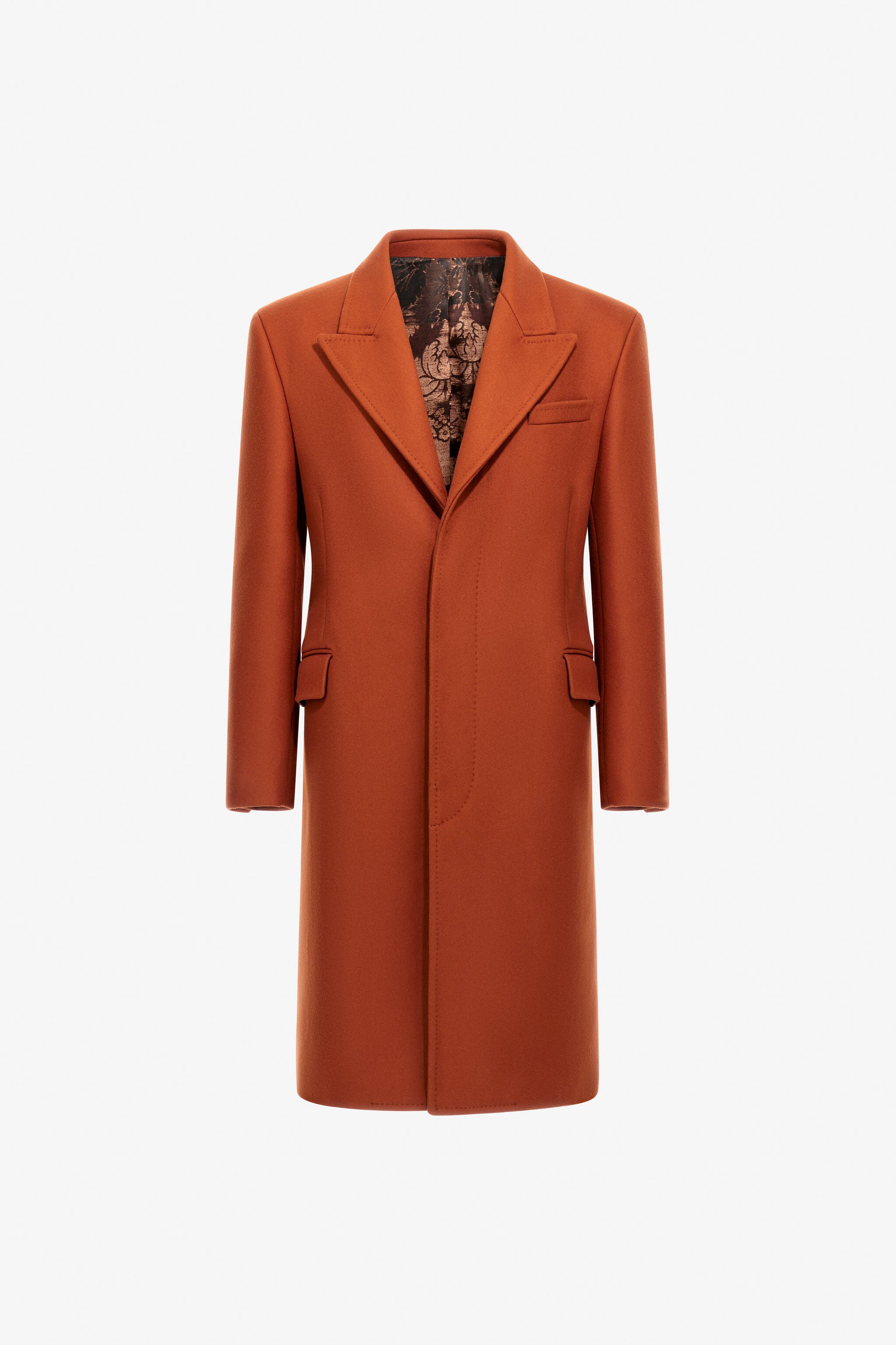RC Cappotto con fodera Broccato Arancione TRT510-WH001