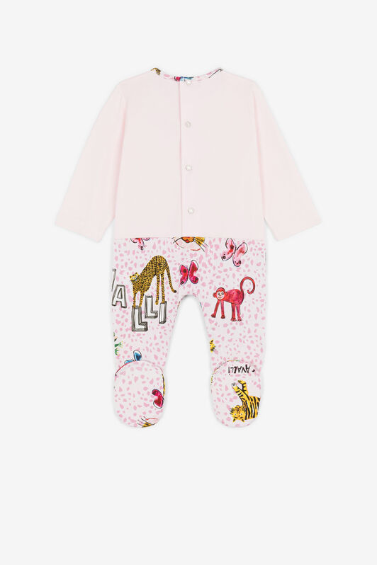 JU Ensemble grenouillère à imprimé animalier Rose PJT873-JV025