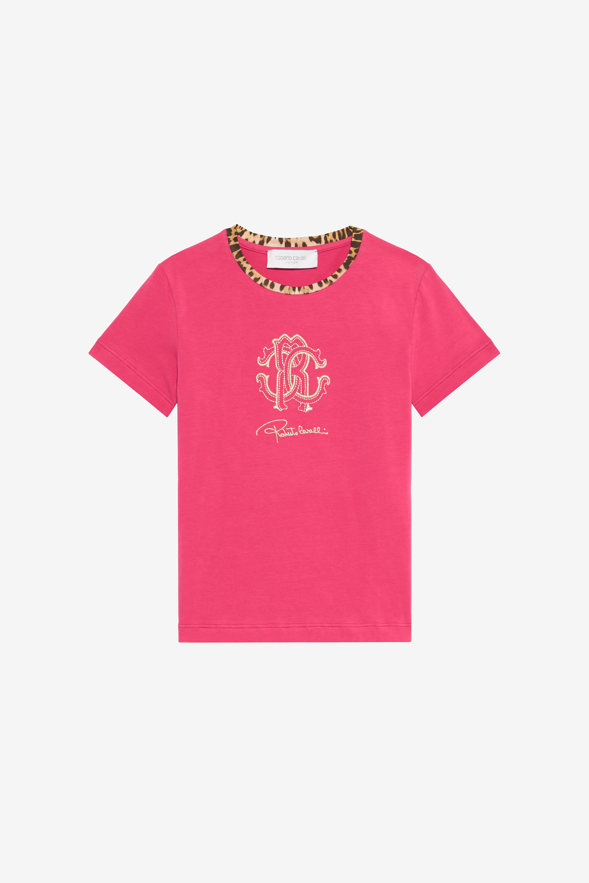 JU T-Shirt Fucsia Bouganville Con Monogram RC FUXIA BOUGANVILLE VJT62H-JD001
