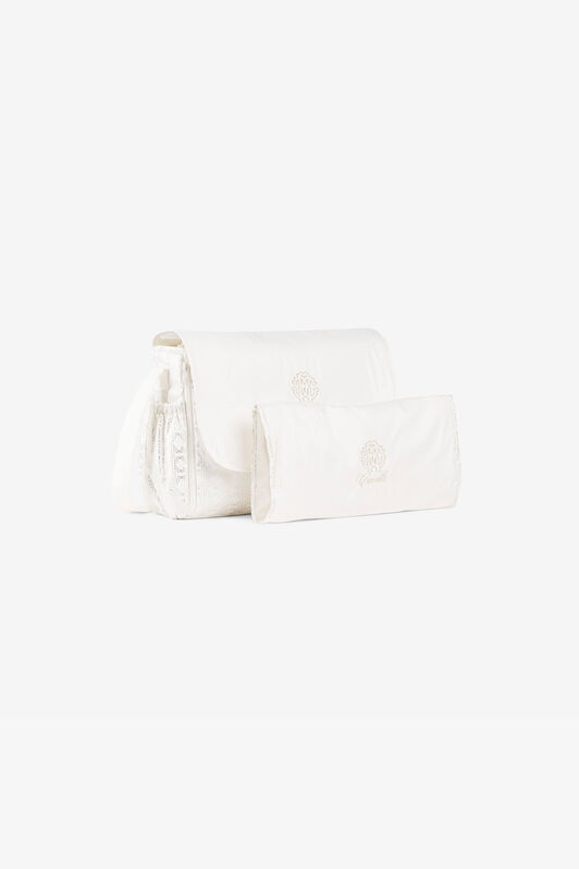 JU RC Monogram-Print Changing Bag Set JU RC Monogram-Print Changing Bag Set White QJT867-SB085