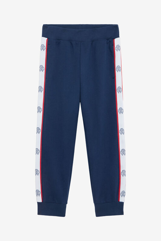 JU Blue Track Pants with RC Monogram NAVY VJT20A-CF050