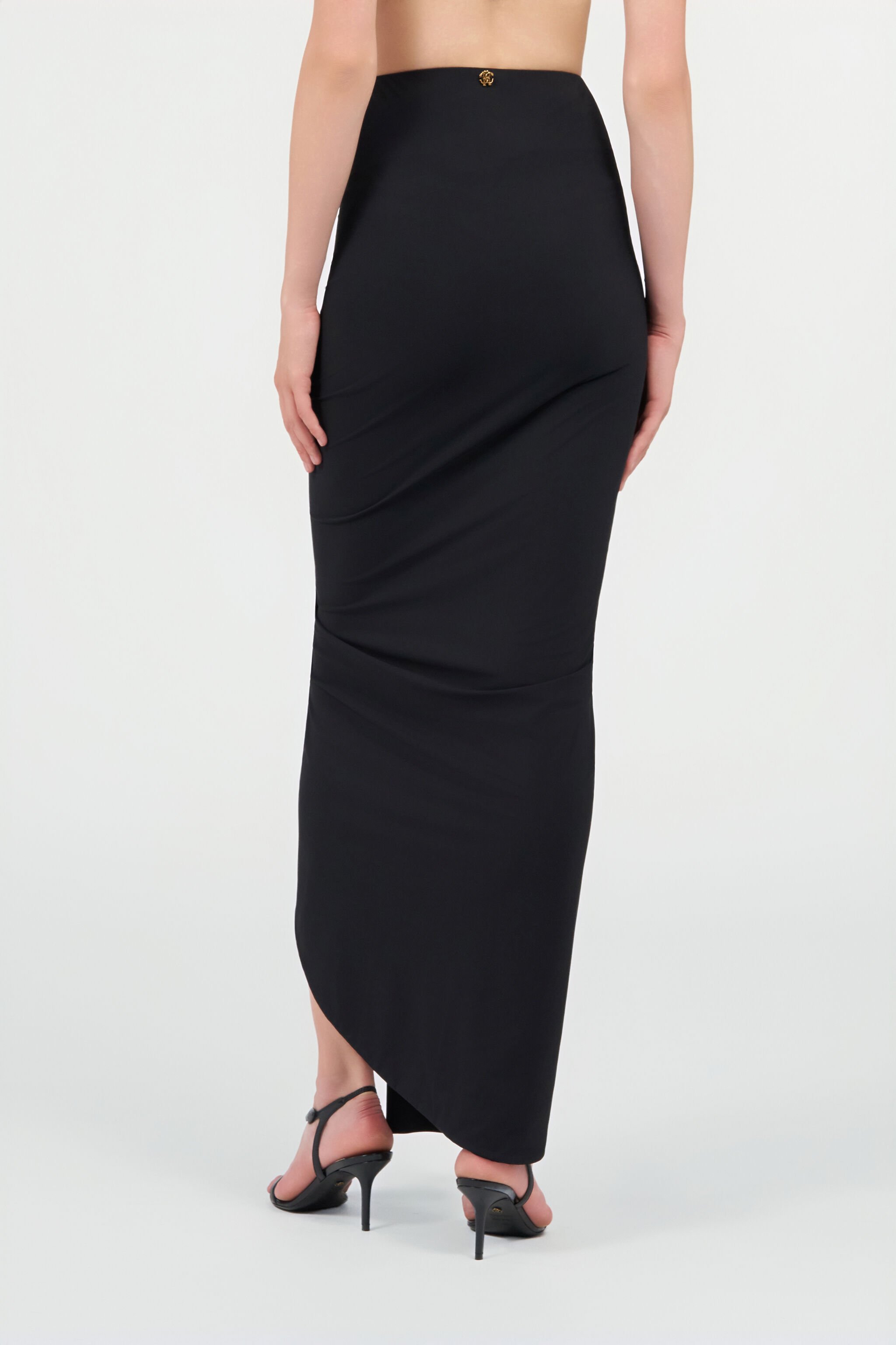RC Long Draped Skirt BLACK WKW008-LL030