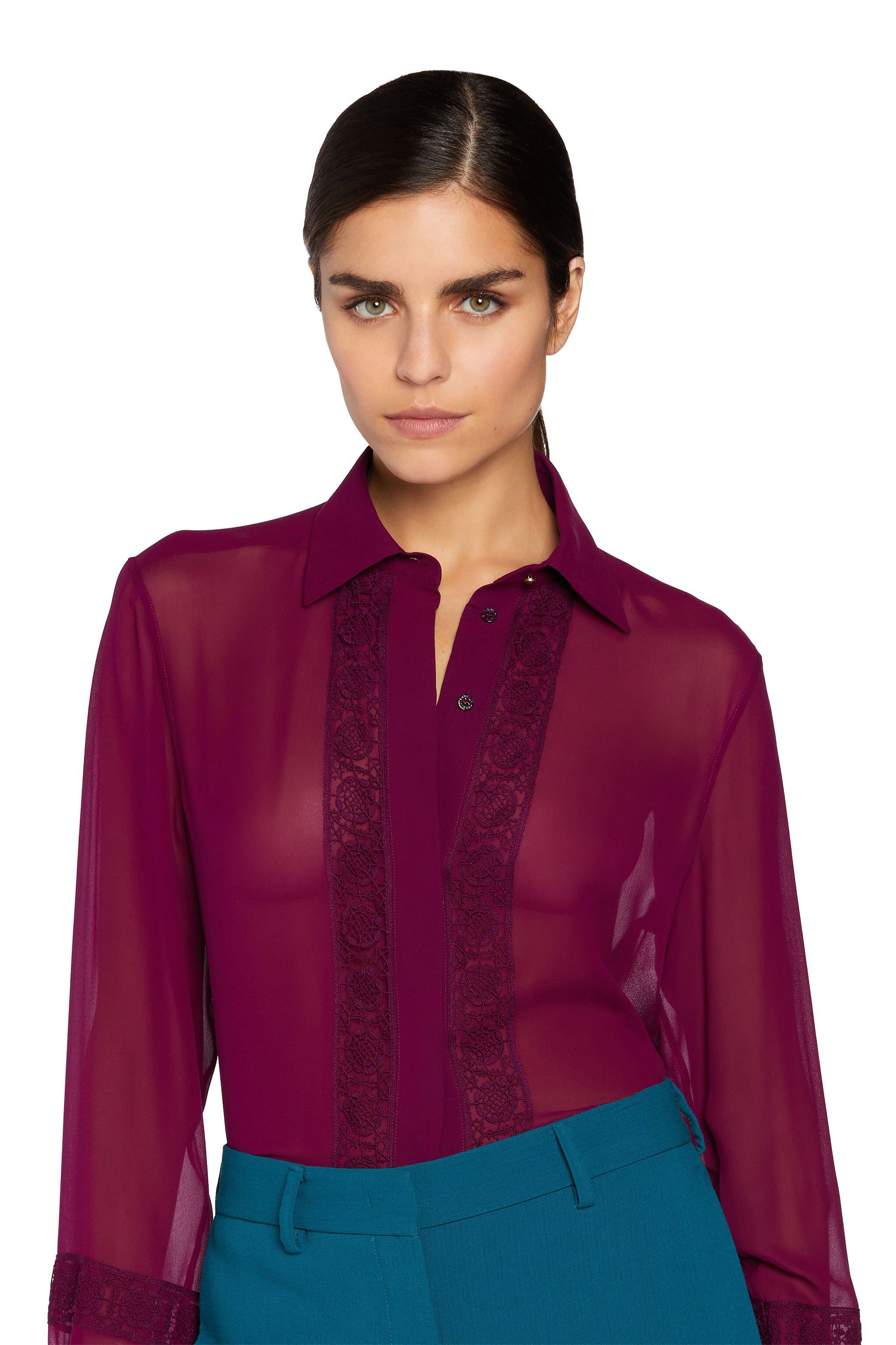 RC Chemise à dentelle Violet LQT710-GG001