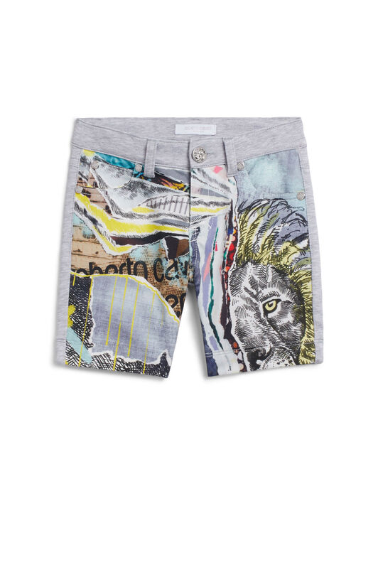 JU Lion print Bermuda shorts JU Lion print Bermuda shorts MULTICOLOR IJT282-FMQ89