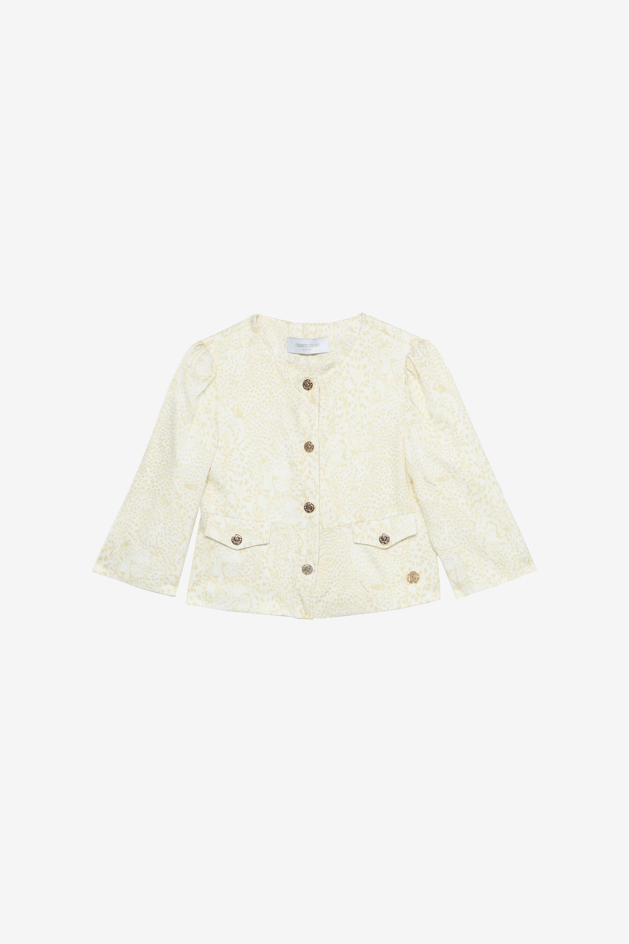 JU Jacke Mit Gepardenprint Elfenbein UJT42B-6DO35