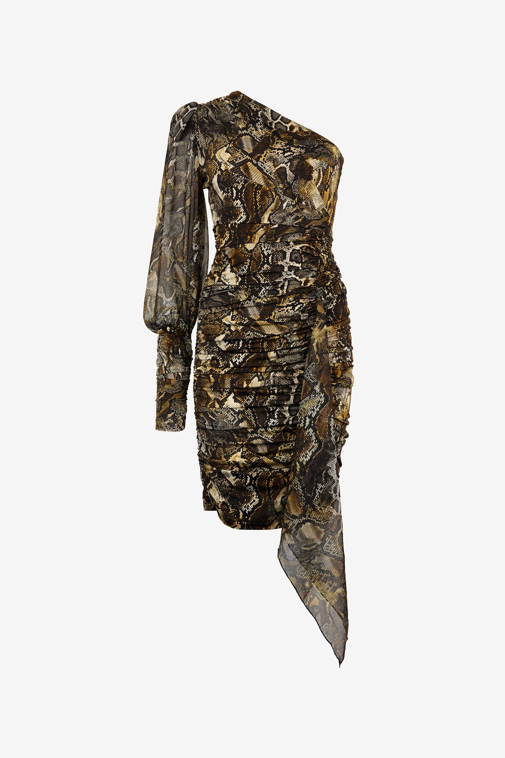 JC Woman Mini Dress Black/Brown RKT965-RK474