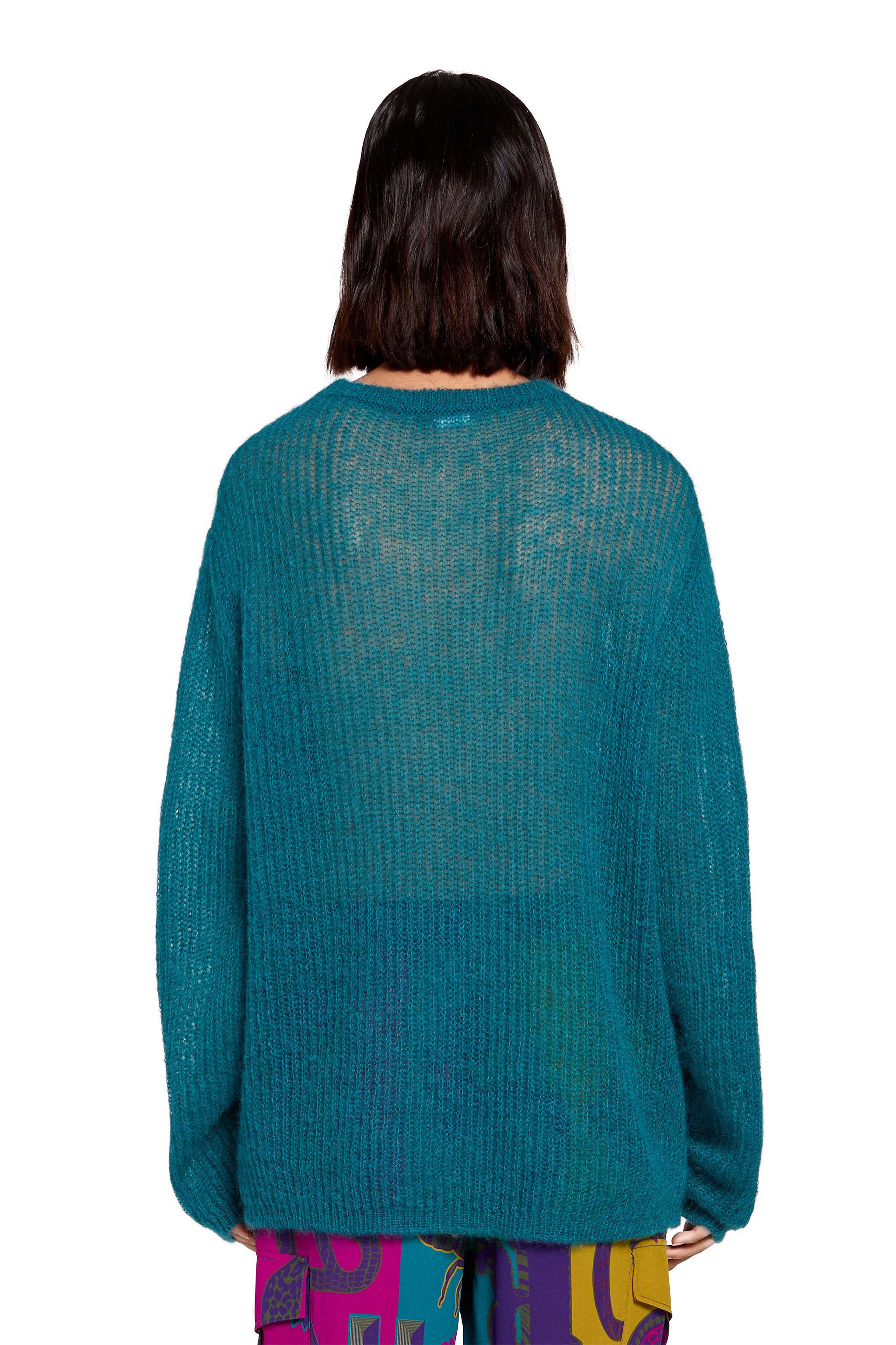 RC Abstract-pattern jumper Azul LQM690-MA006