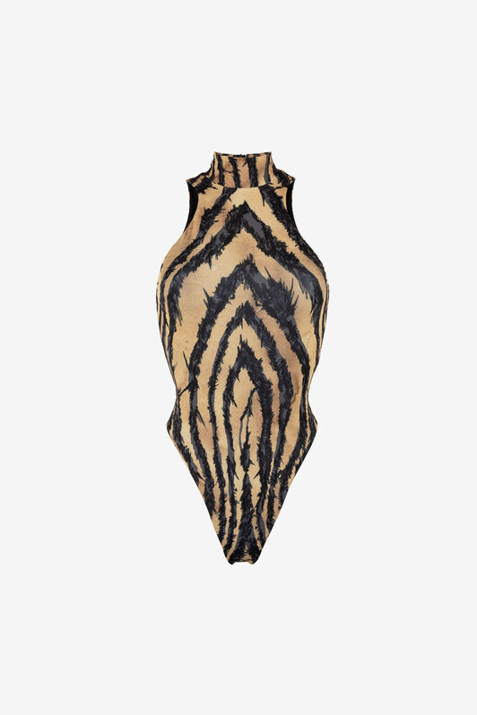 RC Freedom-Print Bodysuit RUM/NUDE NQT600-HVB79