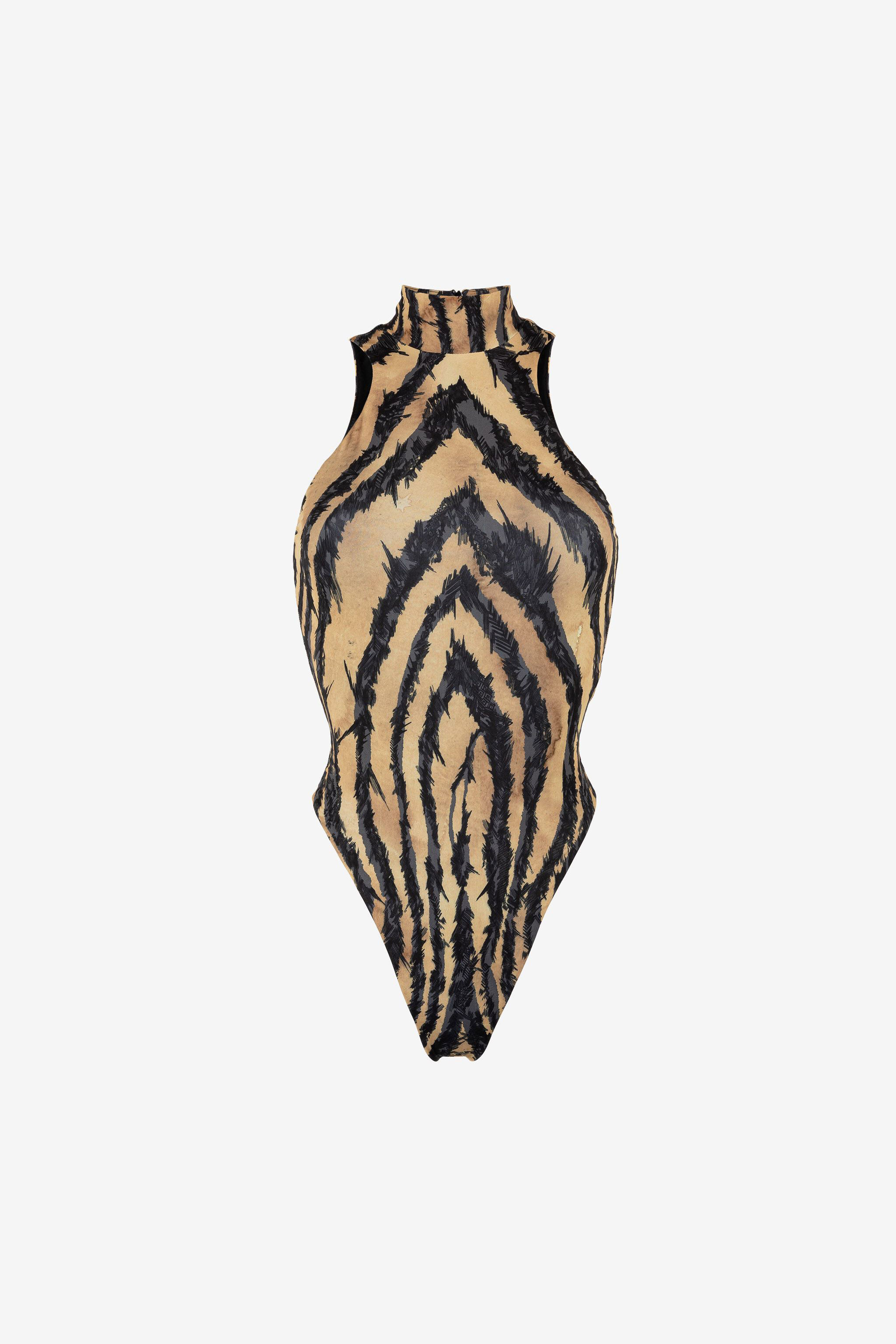 RC Freedom-Print Bodysuit RUM/NUDE NQT600-HVB79