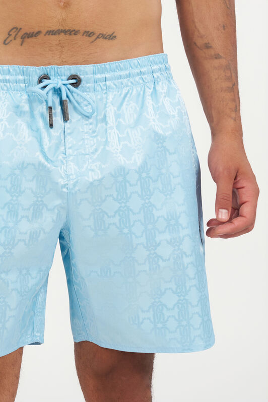 RC Short de Baño Estampado Monogram RC LIGHT BLUE QOH00A-DJ005