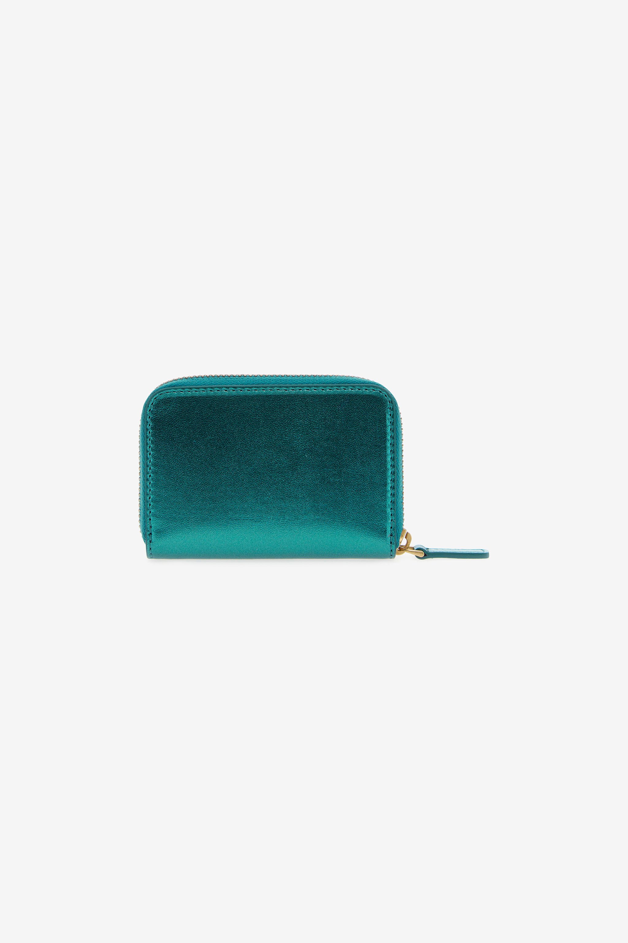 RC Small wallet with Monogram RC and zip Light blue SKA003-PN199